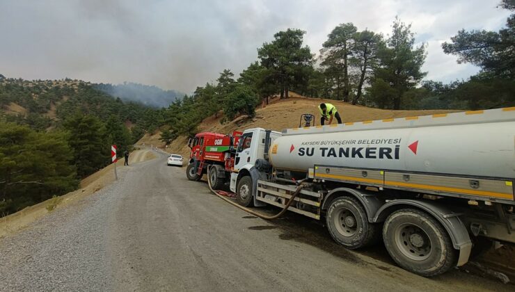 Kayseri Büyükşehir Belediyesi’nden Kahramanmaraş’taki orman yangınına destek