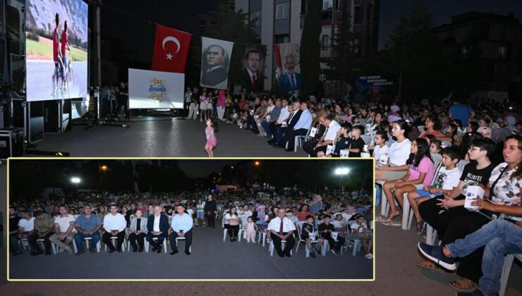 Isparta Davraz Mahallesi’nde açık havada sinema keyfi yaşandı