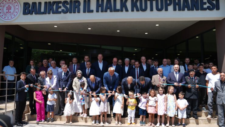 Balıkesir İl Halk Kütüphanesi hizmete açıldı
