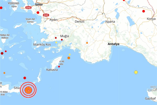 Akdeniz’de deprem