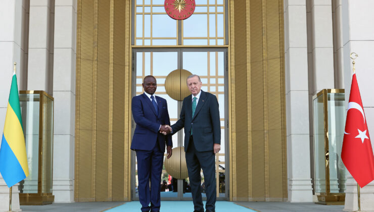 Cumhurbaşkanı Erdoğan, Gabon Cumhurbaşkanı Nguema ile bir araya geldi