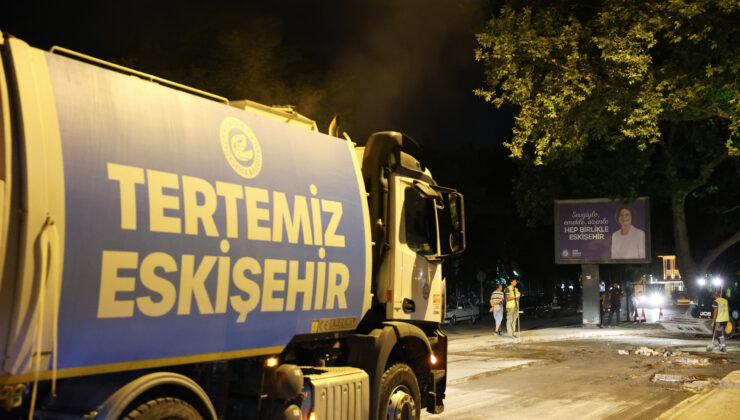Eskişehir’de yol çalışmaları devam ediyor