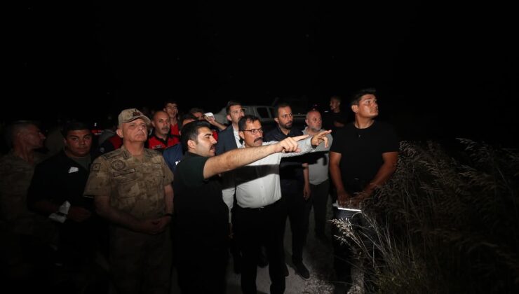 Hatay Valisi Masatlı, Türkmendağı yangını için sınır hattında incelemelerde bulundu