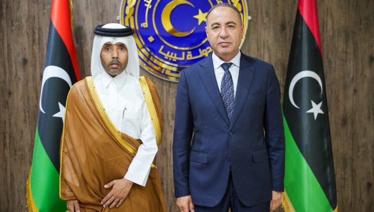 Katar Devleti’nin Libya Büyükelçisi Al Dosari, Libya Dışişleri Bakanı Al Baour ile görüştü