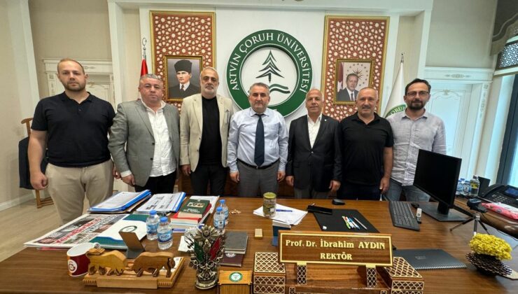 Artvin Ticaret Borsası’ndan, AÇÜ Rektörü Aydın’a ziyaret
