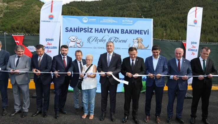 Karabük’te bölgenin en büyük hayvan bakımevi hizmete girdi