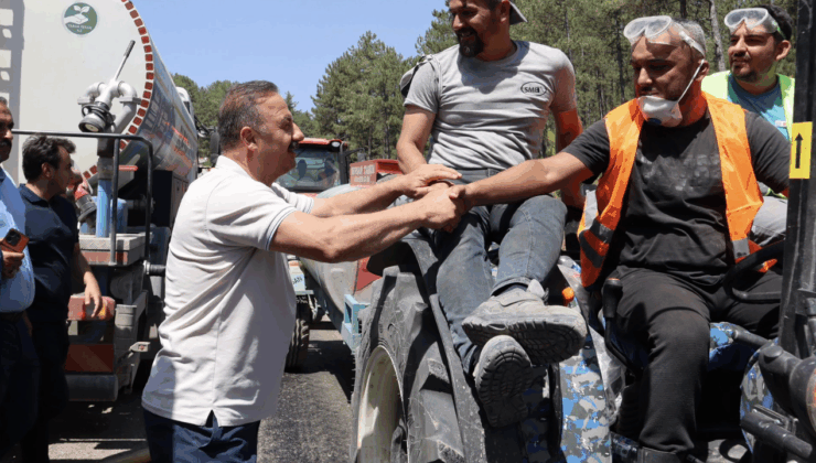 Yavuz Ağıralioğlu’ndan Bursa yangın bölgesine ziyaret
