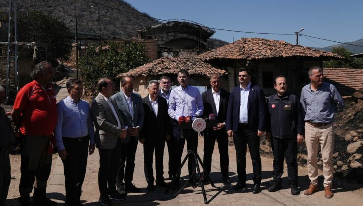 Bakan Kurum Yangın Bölgesinde