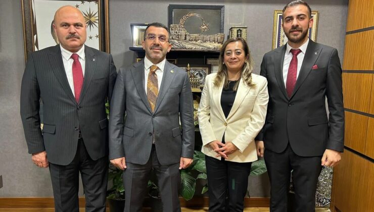 AK Parti Kars Heyetinden TBMM’de Milletvekili Adem Çalkın’a ziyaret