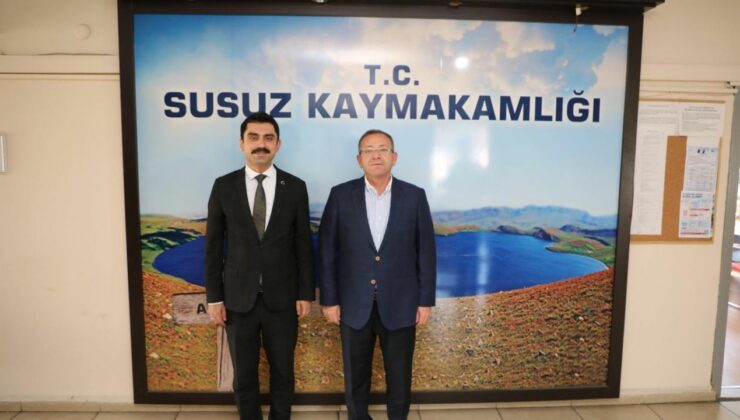 Kars Valisi Ziya Polat’tan Susuz Kaymakamı Muhammed Emin Tutal’a ziyaret