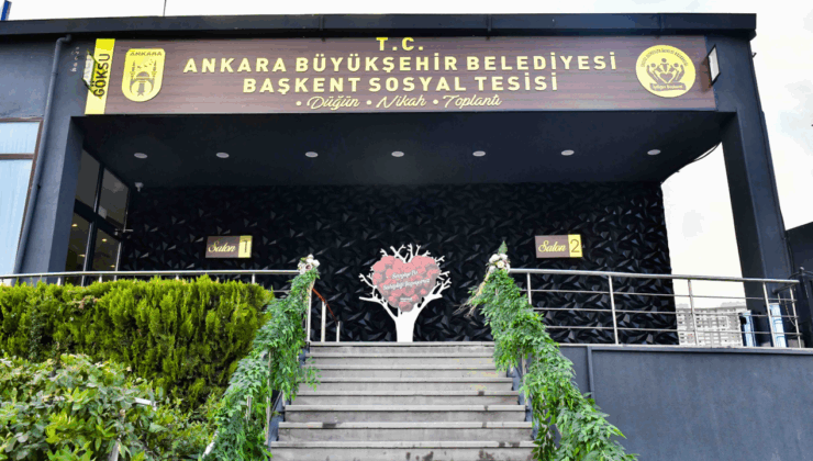 Ankara Büyükşehir Belediyesi’nden ücretsiz düğün salonu