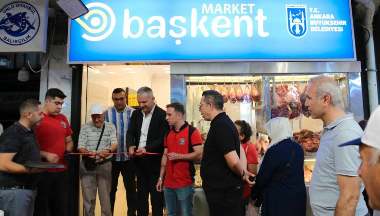 Başkent Market’in 8. şubesi Tarihi Ulus Hali’nde açıldı
