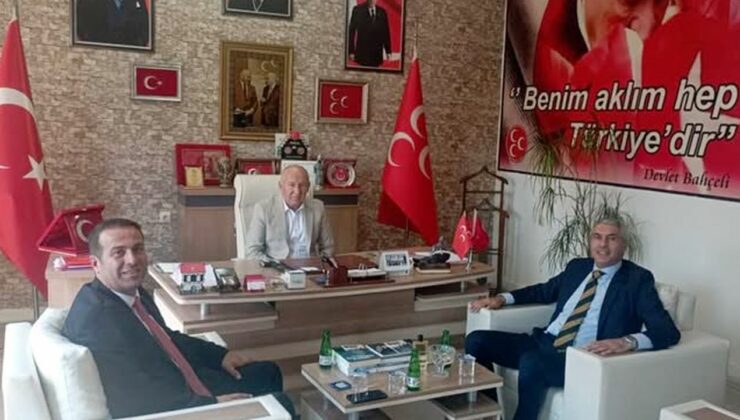 Kaymakam Coşkun’dan MHP İlçe Başkanlığı’na ziyaret
