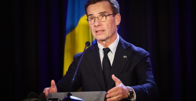 Kristersson: Dünyada Ukrayna’ya en büyük 5. bağışçıyız