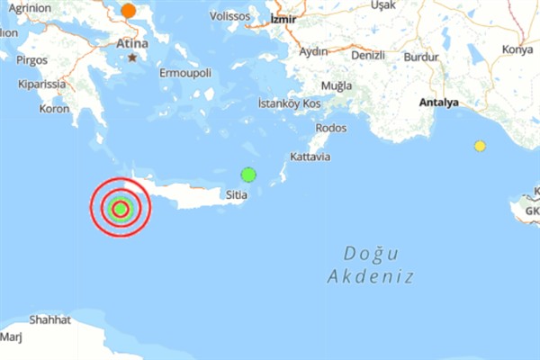 Akdeniz’de deprem