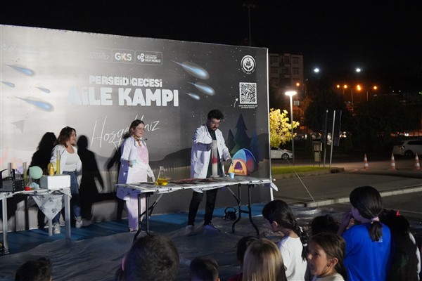 Gaziantep’teki bilim merkezinde “Perseid Gecesi Aile Kampı”