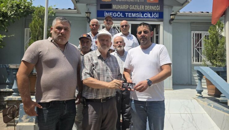 Sultan Su İnegölspor’una İnegöl Muharip Gaziler Derneği’nden destek