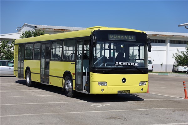 Adıyaman Belediyesi’ne hibe edilen otobüs yola çıktı