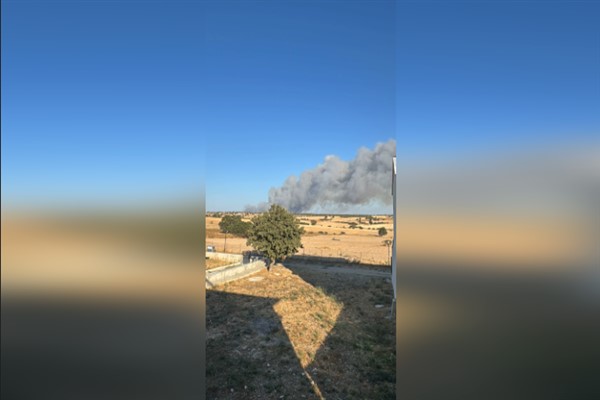 Edirne’de yangın
