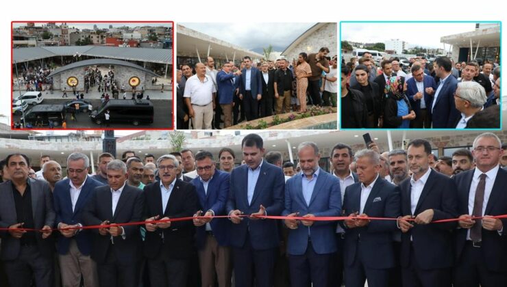 Bakan Kurum İskenderun’da Dönerciler Çarşısını hizmete açtı