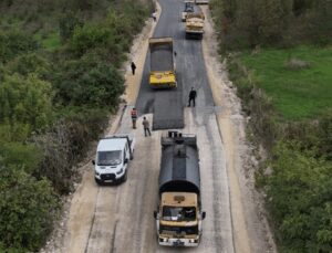 Fatsa Dolunay Mahallesi’nde  asfalt çalışması tamamlandı
